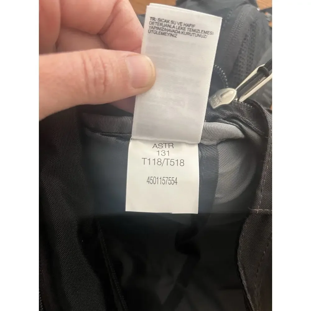 The North Face Black Lumbar Pack Waist Sling Hiking Travel Fanny Pack EUC